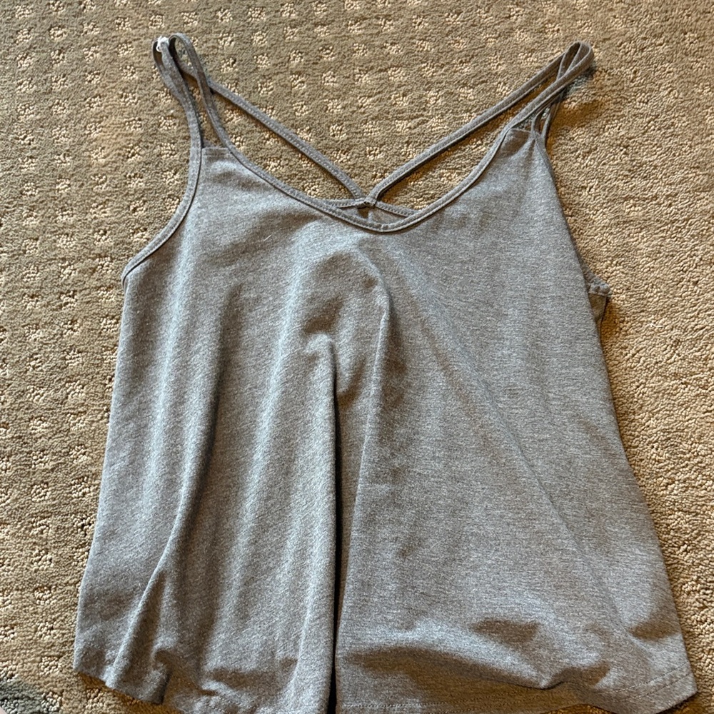 Gray Women's Strappy Top
